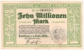 German Grossnotgeld Landau - 10 Million Mark,  1. 9.1923